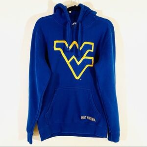 West Virginia University WVU Graphic Cotton Blend Navy Hoodie Sweatshirt (S)